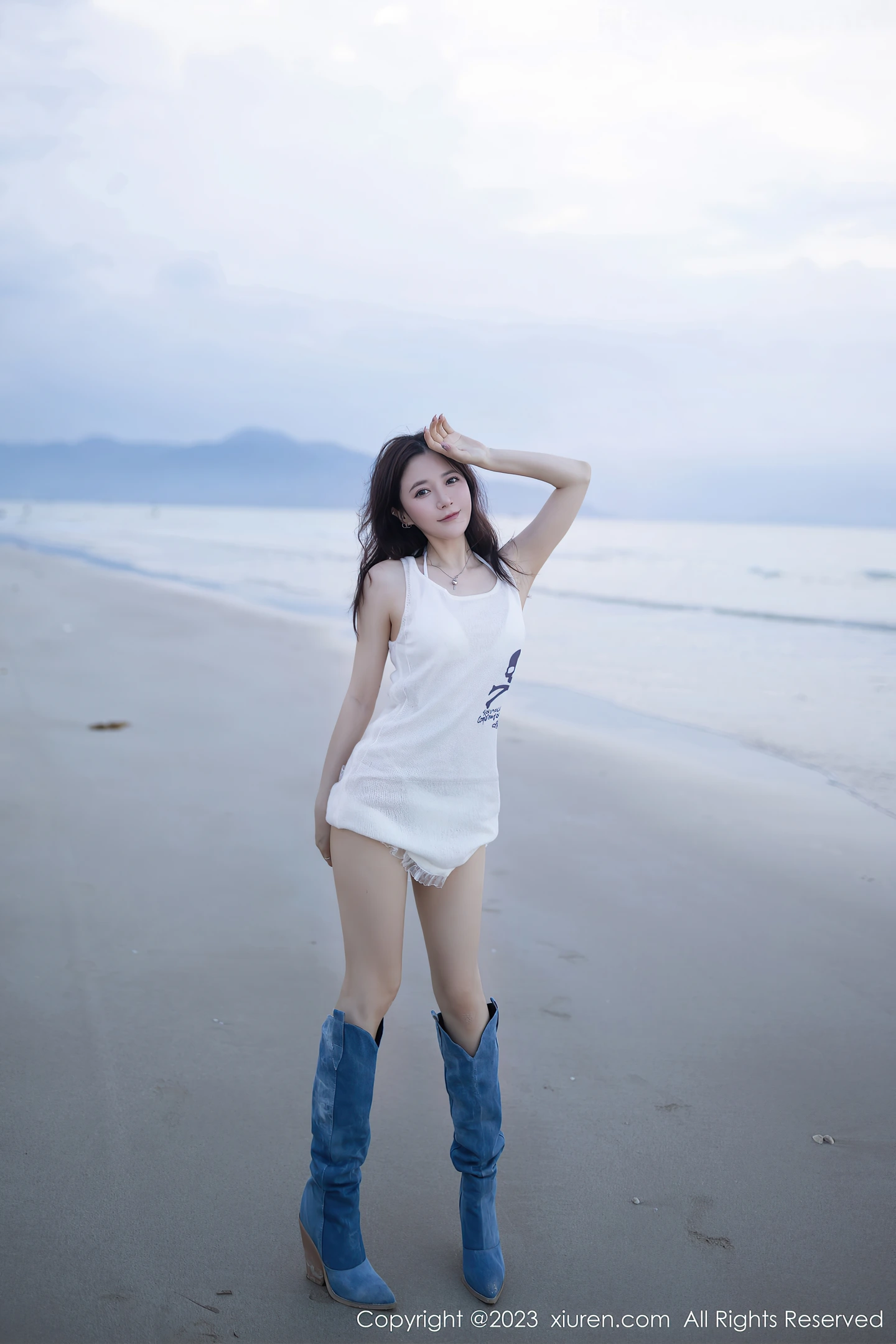 图片[4]-[XiuRen秀人网]2023.06.02 VOL.6852 鱼子酱Fish 白色透视连身背心加比基尼泳装性感私房写真集-秀人网官方网站